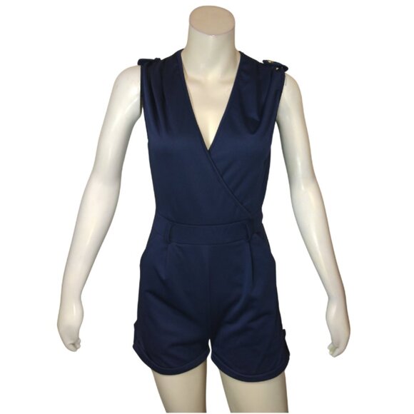 Women's Navy Jumpsuit - Comfortable Fit, Stylish & Versatile Look - Picture 1 of 1